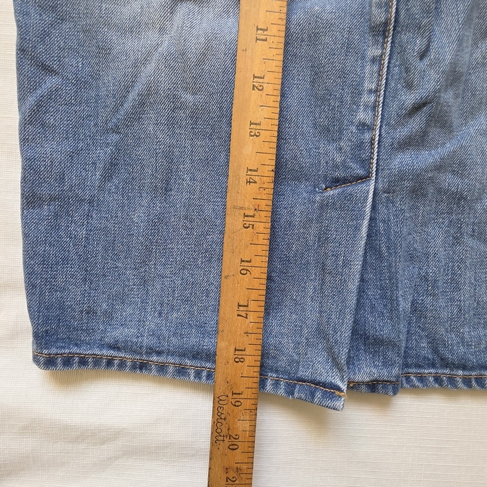 GAP 1969 Women Denim Pencil Skirt 0/24 Jean Mid Scandi Cotton Boho Y2K Cottage - Picture 7 of 9